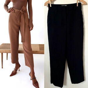 Aritzia Wilfred Tie Front  Pant Black